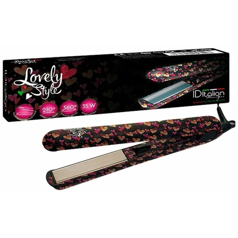 Plancha de Pelo Lovely Style Id Italian 35W Corazón 8432729053203 S0545010 Id Italian