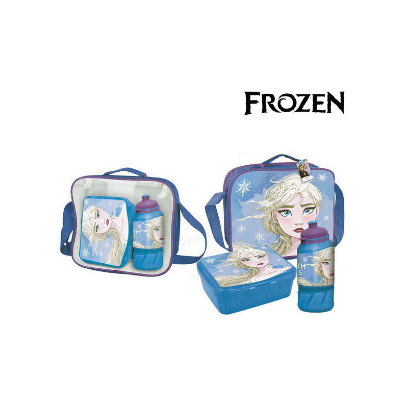 Portameriendas con Accesorios Frozen Azul Blue (23 x 15,5 x 8 cm) 8427934446018 S0723069 Frozen