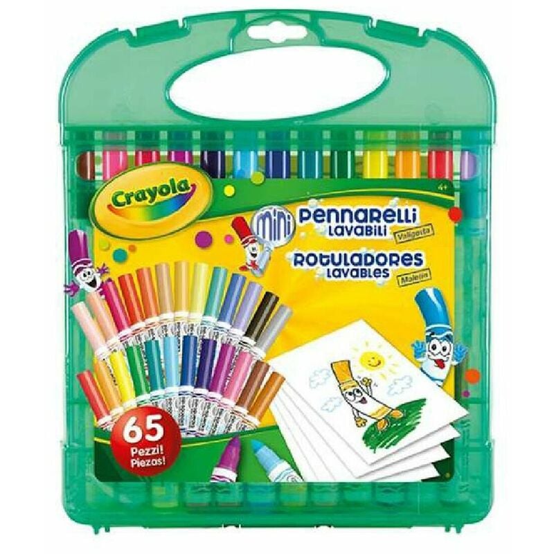 Crayola Rotuladores Lavables 65 piezas multicolor unidad paquete de 1 045227 0071662052270 s2413159