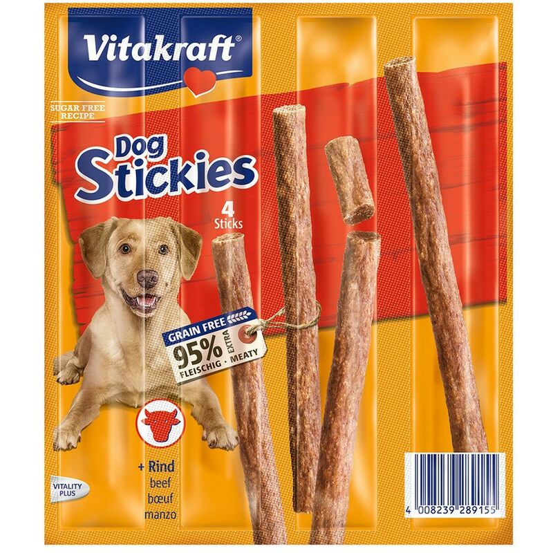 Snack para Perros Vitakraft Stickies (44 g) 4008239289155 S4602309 Vitakraft