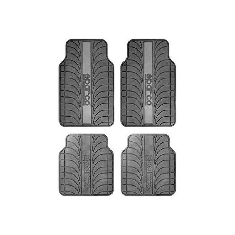 Set de Alfombrillas para Coche Sparco SPC1913GR Universal Negro/Gris (4 pcs) 8430046456554 S3700591 Sparco