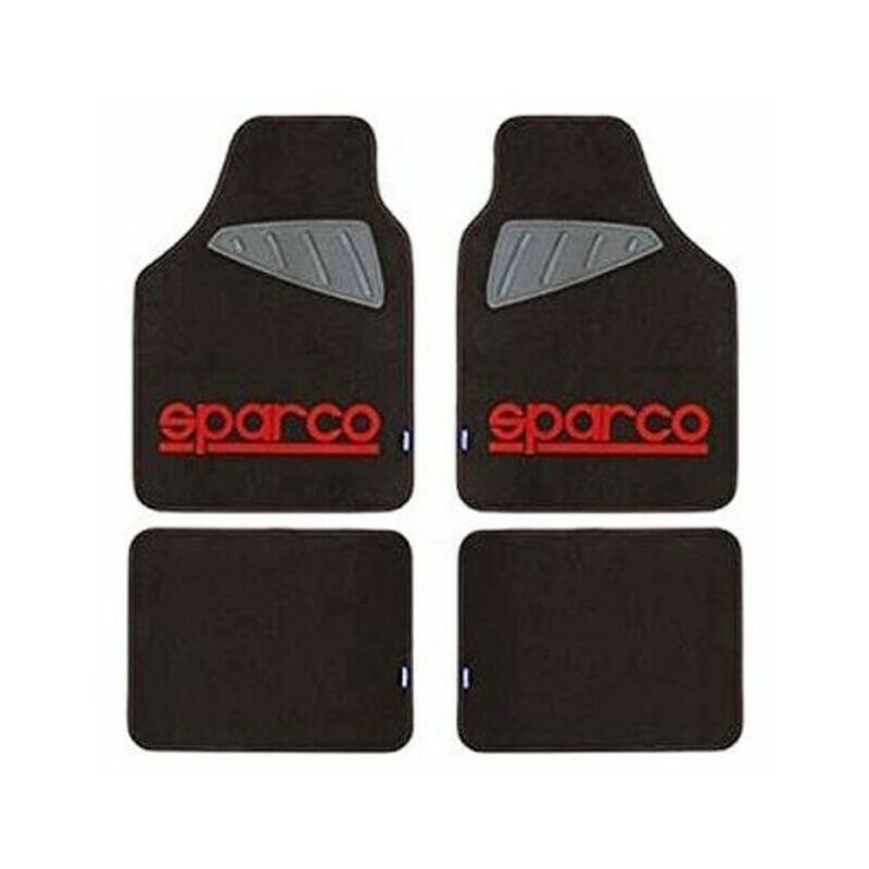 Set de Alfombrillas para Coche Sparco SPC1903 Universal Negro/Rojo (4 pcs) 8430046068801 S3700589 Sparco