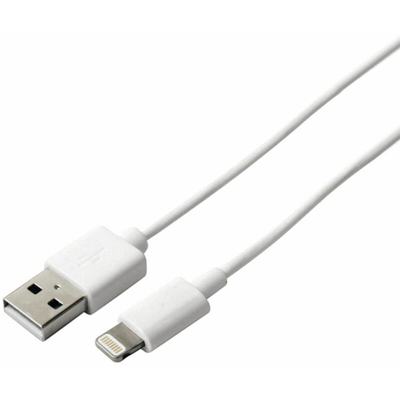 Cable USB a Lightning KSIX 1 m 8427542017631 S1901696 KSIX