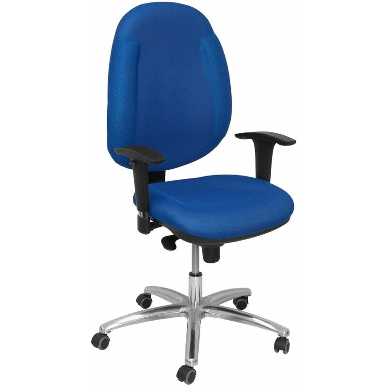 Piqueras Y Crespo silla ontur azul de escritorio operativa pyc con ruedas antiarañazos brazos ajustables tejido modelo 18s oficina mecanismo sincro regulable en altura asiento respaldo tapizados malla color 18saz 8436549394249 s5702248