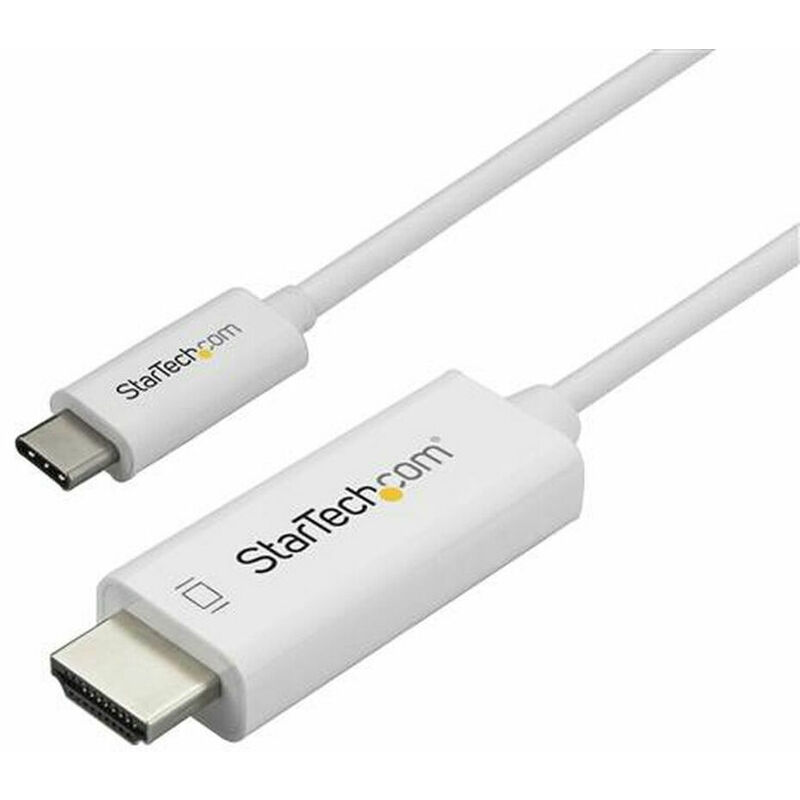 Adaptador USB C a HDMI Startech CDP2HD1MWNL Blanco 1 m 0065030875486 S55058309 Startech