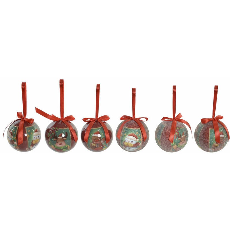 Bolas de Navidad DKD Home Decor Reno PVC (7 pcs) (7.5 x 7.5 x 7.5 cm) 8424001740857 S3024632 La Maison