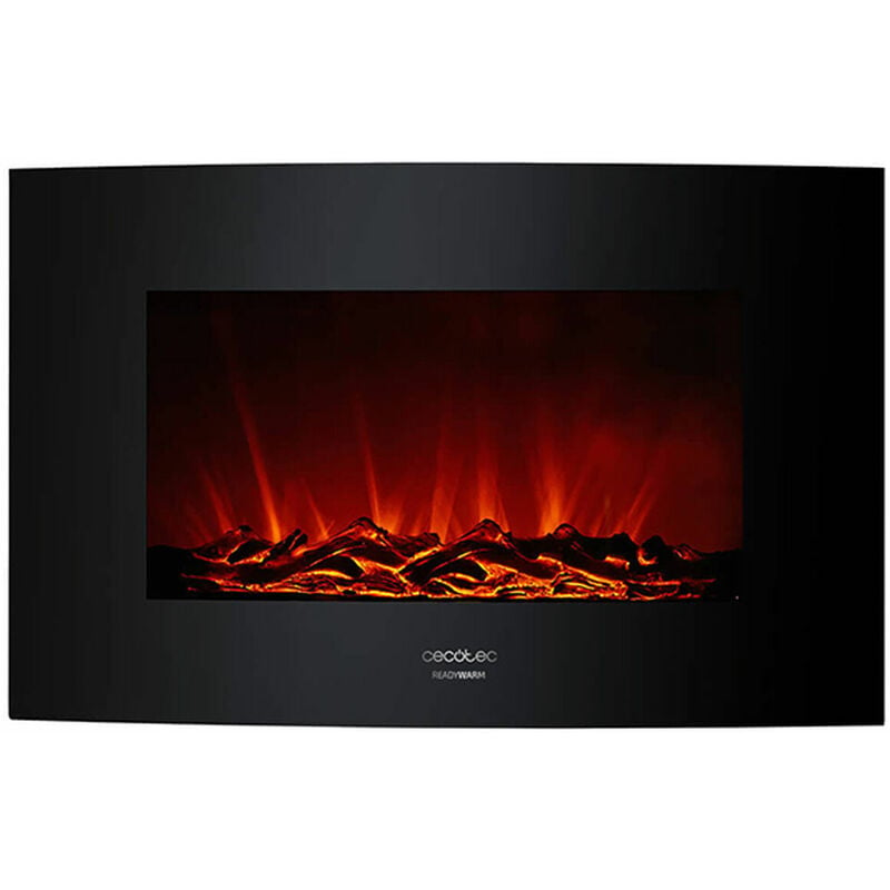 Chimenea Eléctrica Decorativa de Pared Cecotec Warm 3500 Curved Flames 2000W 8435484053679 V1704818 Cecotec