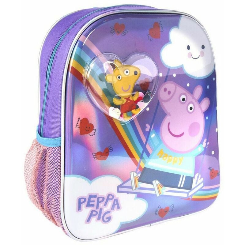 Mochila Infantil Peppa Pig Morado (25 x 31 x 10 cm) 8427934537952 S0727240 Peppa Pig