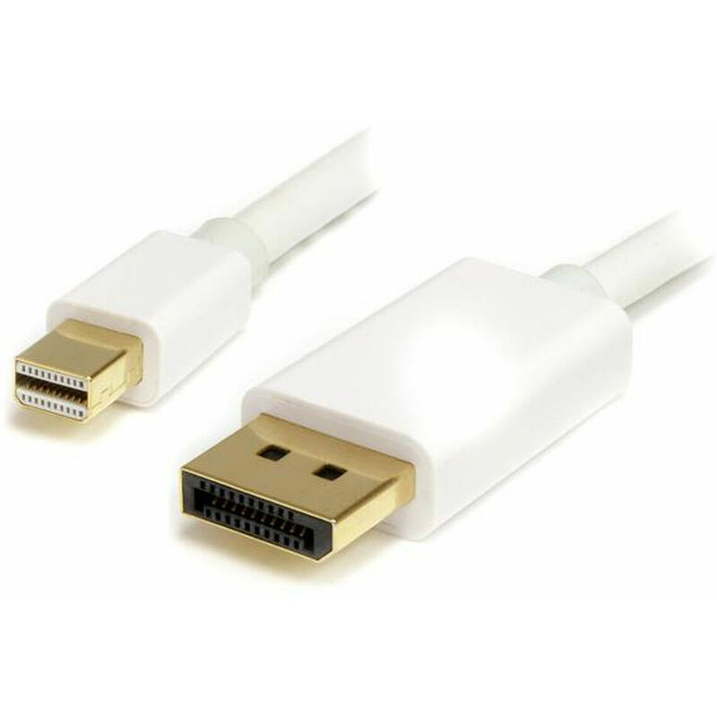 Cable DisplayPort Mini a DisplayPort Startech MDP2DPMM2MW (2 m) Blanco 4K Ultra HD 0065030846141 S55056921 Startech