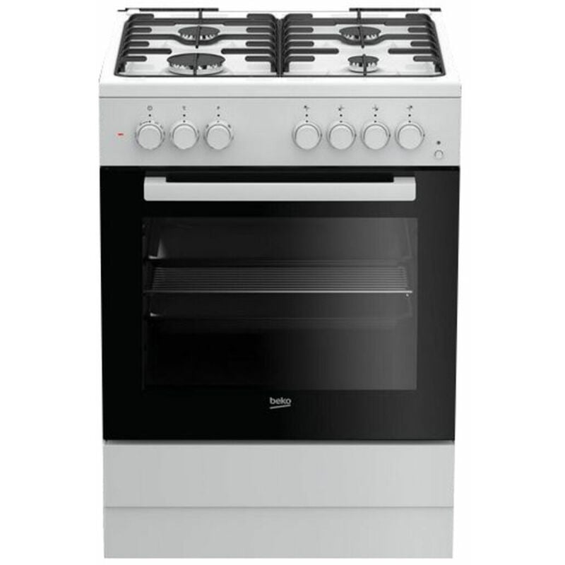 Cocina de Gas BEKO FSE62110DW 60 cm 66 L Blanco (4 Fogones) 8690842072550 S0422171 BEKO