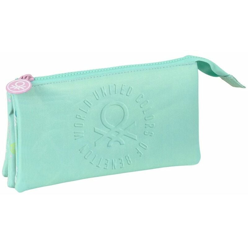 Estuche Escolar Benetton world menta 22 x 12 3 cm 8412688458295 s4305641 safta812251744 812251744