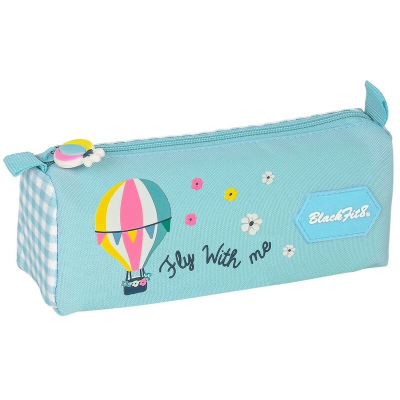 Estuche Escolar BlackFit8 Fly With Me Blanco Azul cielo (21 x 8 x 7 cm) 8412688468386 S4306039 BlackFit8