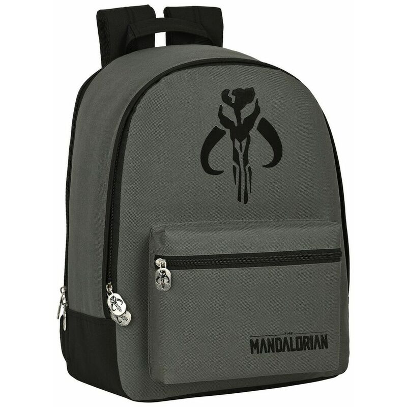 Mochila Escolar The mandalorian negro gris 32 43 14 cm 8412688450336 s4305911 adaptable carro 320x140x430 m596