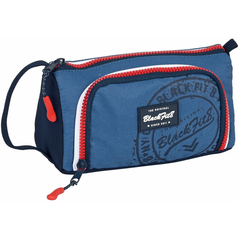 Estuche Escolar Blackfit8 stamp azul 20 11 8.5 cm 32 piezas 8412688467471 s4306112 portatodo con 200x85x110