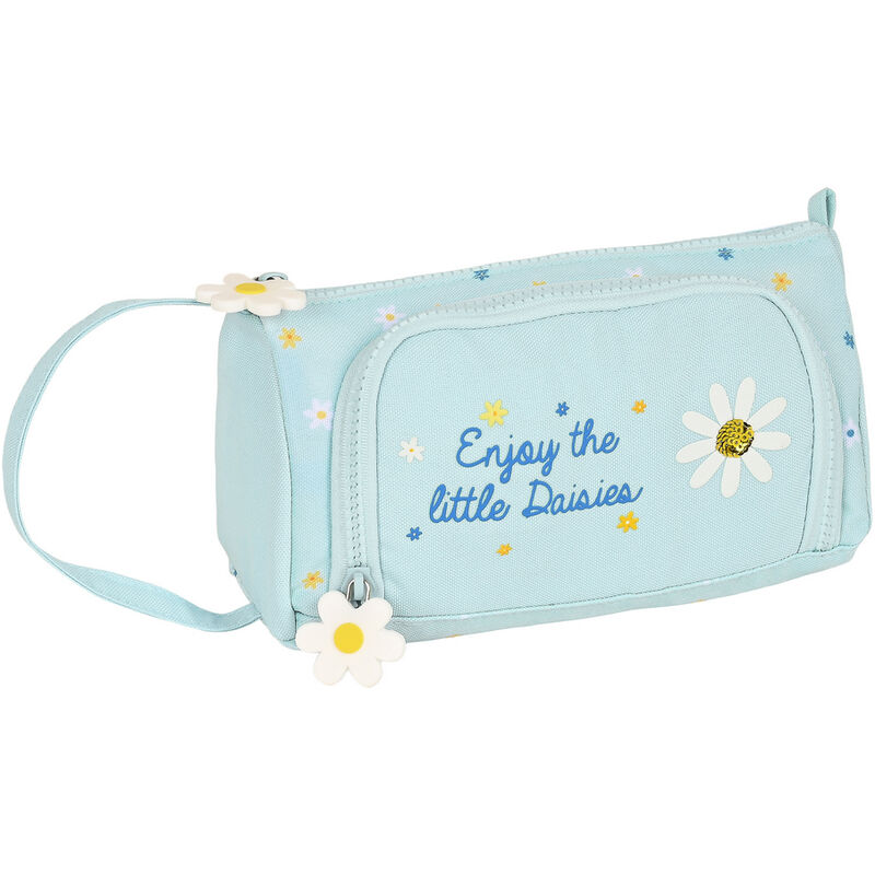 Estuche Escolar Blackfit8 daisies azul claro 20 11 8.5 cm 8412688468171 s4306072 portatodo con bolsillo desplegable 200x85x110