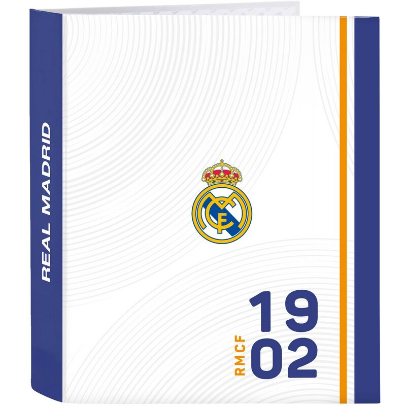 Carpeta de anillas Real Madrid C.F. Azul Blanco A4 8412688447909 S4304650 Real Madrid C.F.