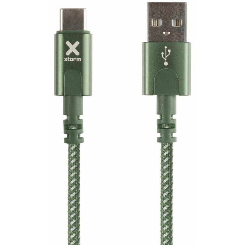 Cable USB A a USB C CX2052 Verde 8718182274882 S55131024 BigBuy Tech