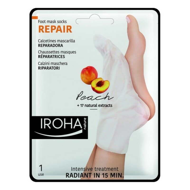 Calcetines Hidratantes Repair Peach Iroha (2 Piezas) 8436036430436 S0581759 Iroha