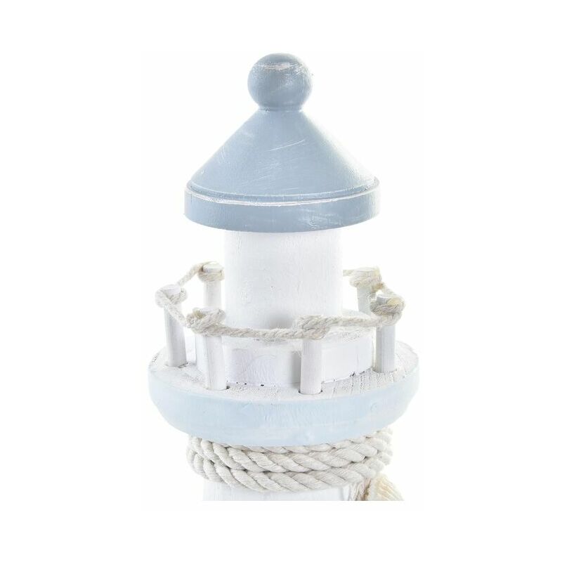 Figura Decorativa Dkd home azul madera blanco faro 11 x 9 24 8424001966707 s3032444