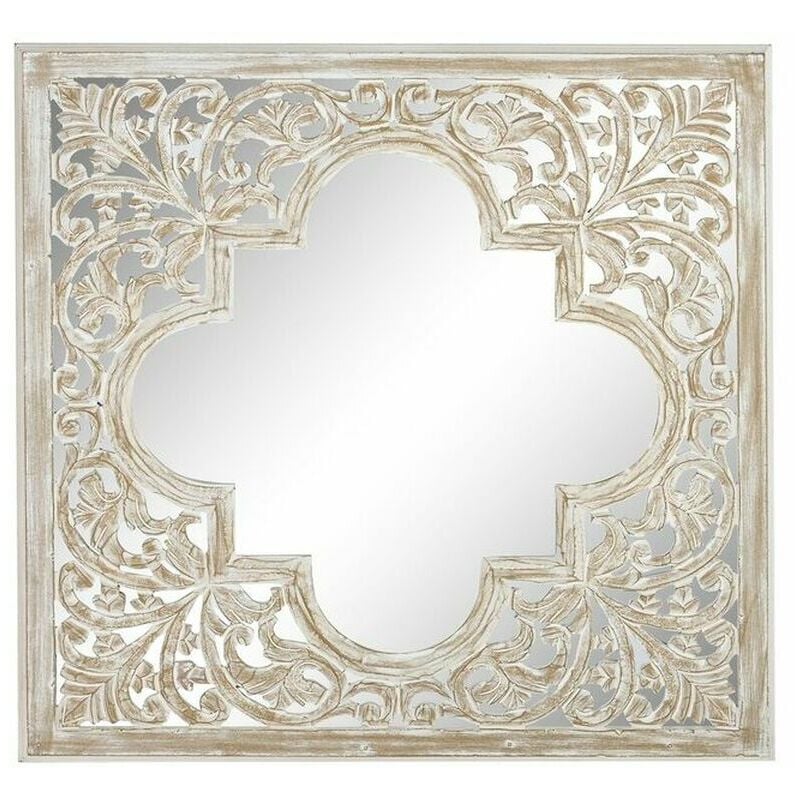 Espejo Pared Dkd home decor blanco madera mdf decapé 90 x 3 cm 8424001967803 s3029690