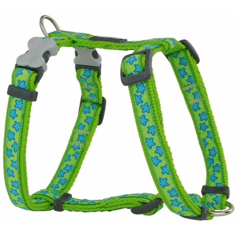 Arnés para Perro Red Dingo Style Turquesa Estrella Verde 46-76 cm 9330725046092 S6100191 Red Dingo