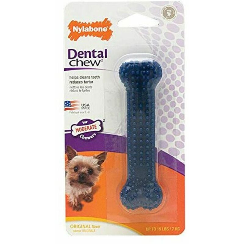 Nylabone Dental Chew juguete para perros pequeño azul termoplástico 0018214812784 s6101433