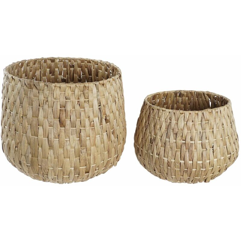 Set Macetas Dkd home decor natural fibra 45 x 39 8424001943135 s3034618