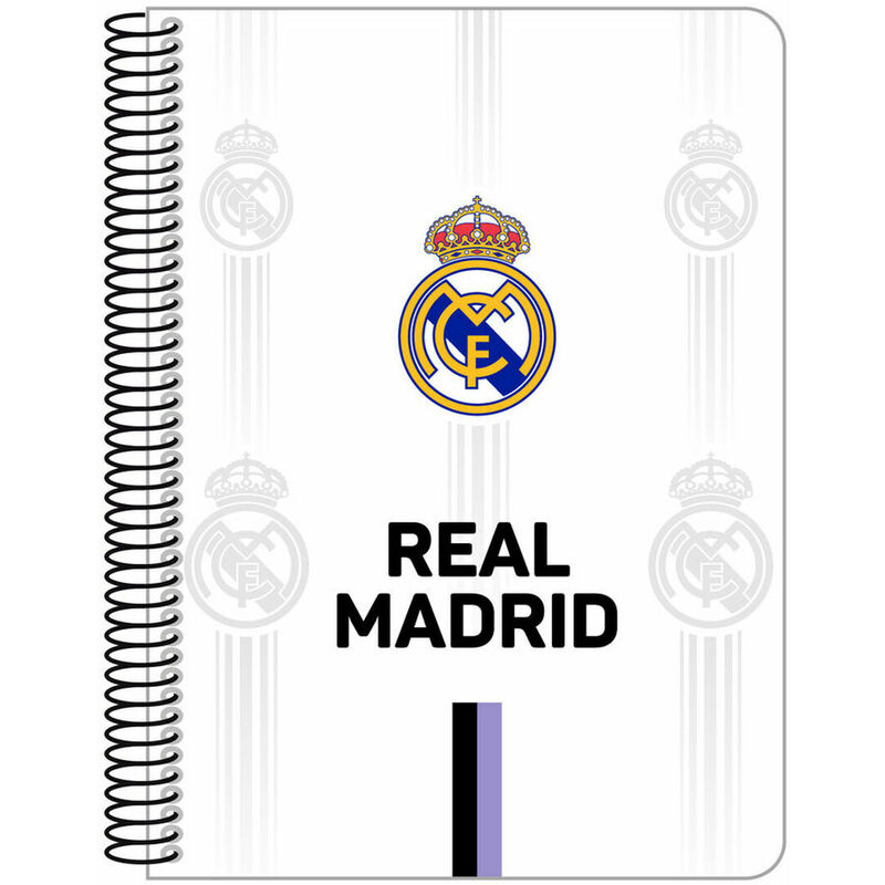 Libreta Real Madrid C.F. Negro Blanco A5 8412688488629 S4307090 Real Madrid C.F.