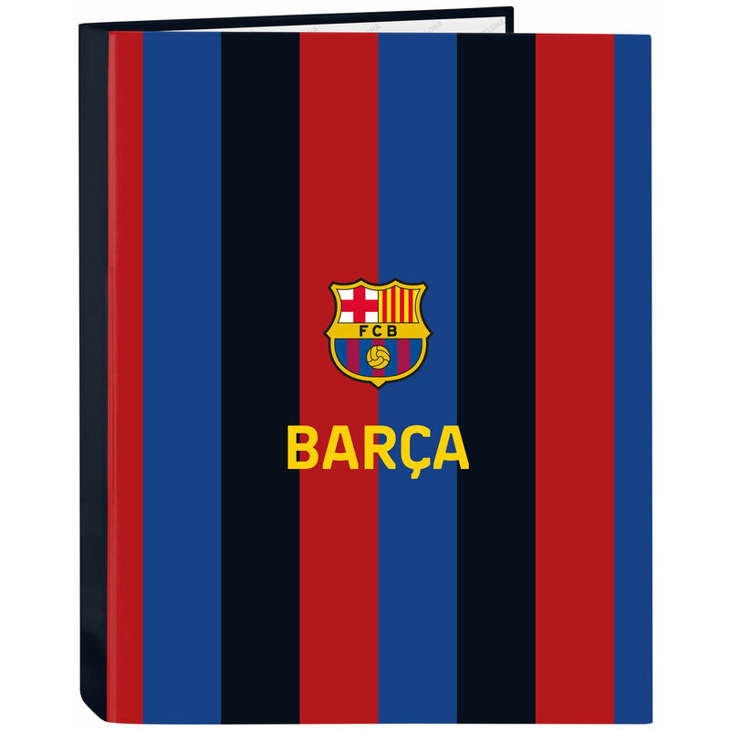 Safta Carpeta Con folios 4 anillas de barcelona 1ª equipación 2223 265x330 mm unisex niños azul marino y granate a4 26.5 33 8412688488025 s4307045