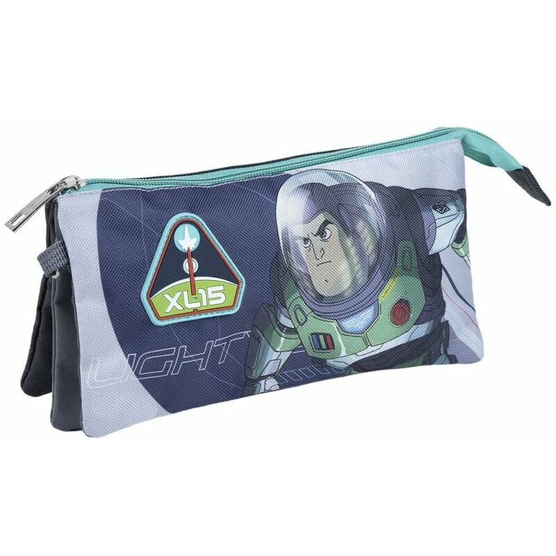 Estuche Buzz Lightyear azul 115 x 2 225 cm 8445484080698 s0734660 cerdá lifes little moments escolar 3 compartimentos niño portatodo con apertura de