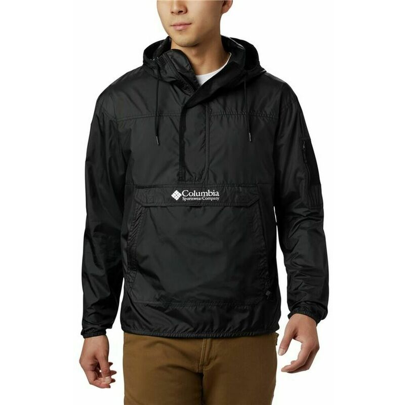 Columbia Challenger Windbreaker chaqueta cortavientos ligera para hombres abrigo negro montaña s plegable 0190178140568 s6451654