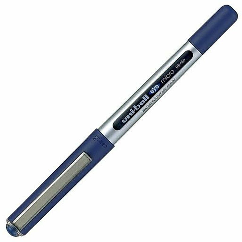 Bolígrafo de tinta líquida Uni-Ball Eye Micro UB-150 Azul 12 Unidades 4902778512531 S8418933 Uni-Ball