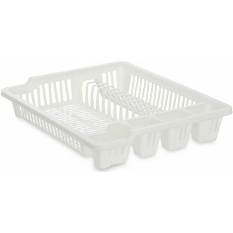 Escurreplatos para fregadero de plastico Blanco