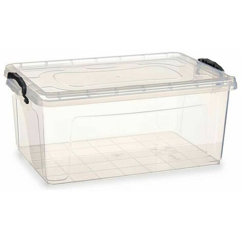 Caja de Almacenaje Tapa Transparente Plástico (32 20,5 x 50 S3609953