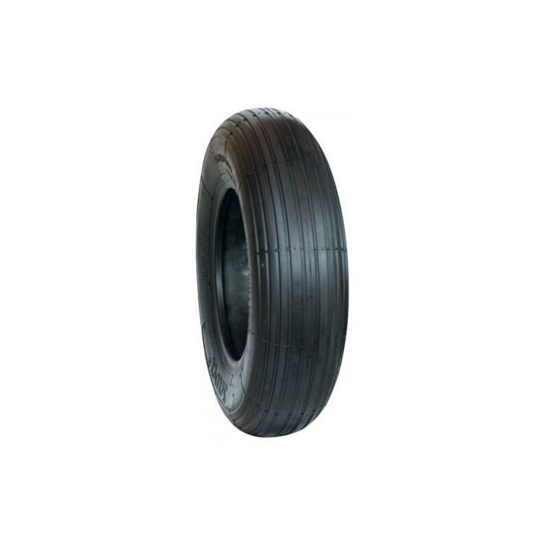 Pneu Brouette 3.50-6 (4.10/3.50-6) MOOVMOOV Avec Chambre à Air - 4PLY Renforcé 147kg, Valve Droite TR13