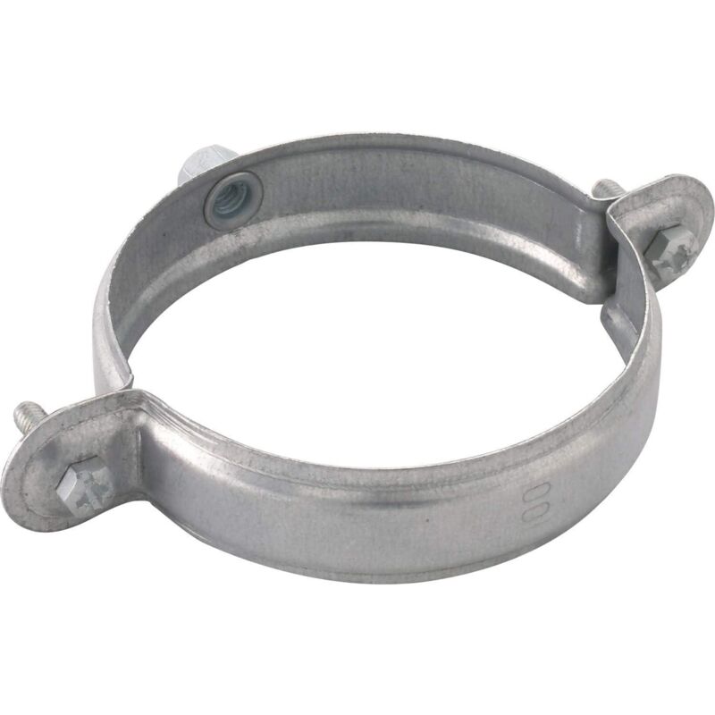 Collier De Descente PVC Gris Diamètre 100mm - Pour Tuyau D'Eaux Pluviales, Fixation Simple