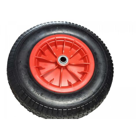Roue de brouette gonflable 4.80/ 4.00-8 4PR Alésage 20 mm (1/5)