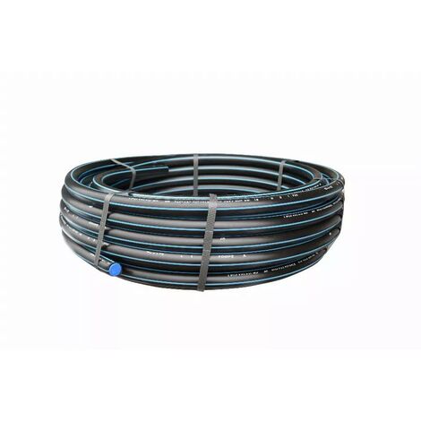 Outile – Tuyau PEHD Ø 25mm – Couronne de 50M – Pression 20 Bars – Résistant à la corrosion et fissuration – Pour réseaux d’eau potable