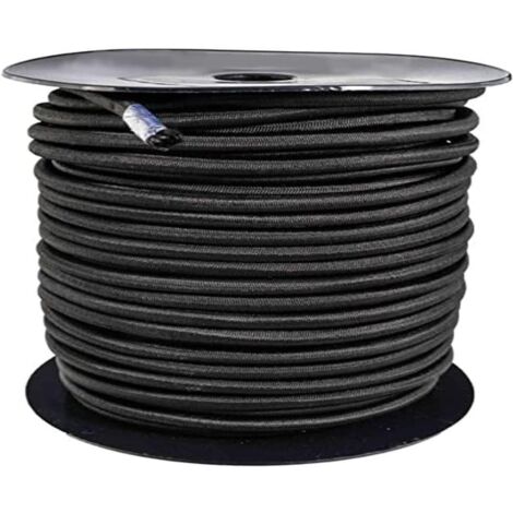 Outile – Tendeur sandow élastique 10 mètres Ø 6 mm – Polyéthylène traité anti-UV – Résistance à la rupture élevée – Pour bâches et filets d’ombrage (1/3)