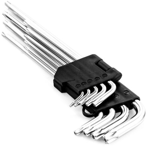 Clés Torx coudées 230 mm 9 pièces T15-T50 N254