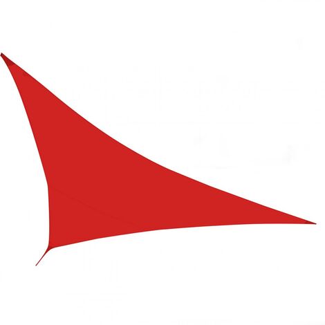 Voile / Toile d'ombrage Rouge 5 x 5 M (1/2)