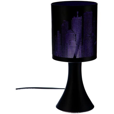 Lampe new york   Violet / Noir (1/3)