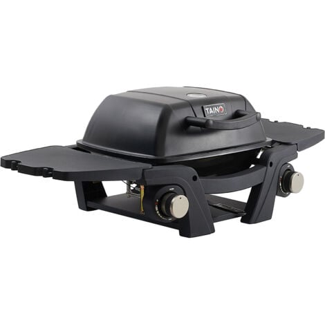 TAINO MAHTO Gasgrill Tischgrill 2 Brenner Schwarz