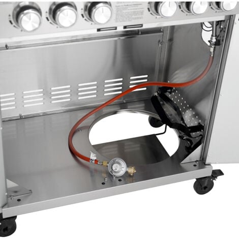 TAINO PLATINUM YAMARA 4+2 Gasgrill Edelstahl 4 Brenner Sear-Burner Backburner