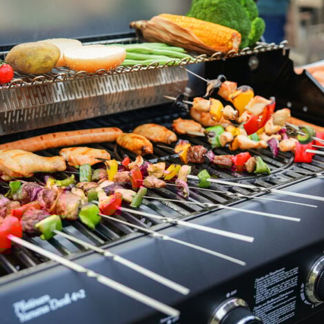 TAINO PLATINUM YAMARA DARK 4+2 Gasgrill Stahl 4 Brenner Sear-Burner Backburner