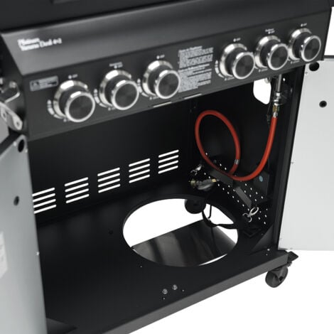TAINO PLATINUM YAMARA DARK 4+2 Gasgrill Stahl 4 Brenner Sear-Burner Backburner
