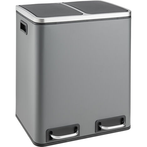 Jago® Mülleimer mit Sensor - 30 Liter, mit Klemmring, aus