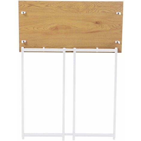 SVITA Schreibtisch Klappbar Schmal Platzsparend Mehrzweck-Computertisch 80x40x76cm Eiche