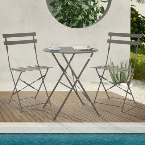 Terrassenmöbel-Abdeckung Für 3-teiliges Bistro-Set – Wasserdicht, UV-beständig, In Beige, Für 2 Drehstühle & Couchtisch
