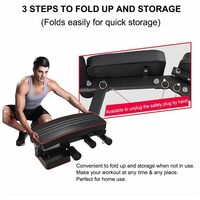 Adjustable Weight Bench Home Training Gym Weight Lifting Sit Up Ab Bench Flat Incline Multiuse Exercise